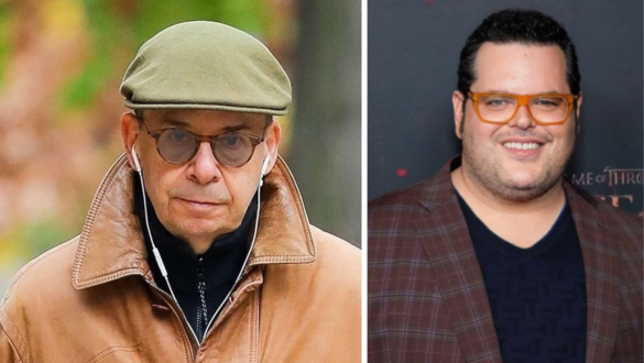 alt="Mitchell Moranis with his father Rick Moranis enjoying family time"
