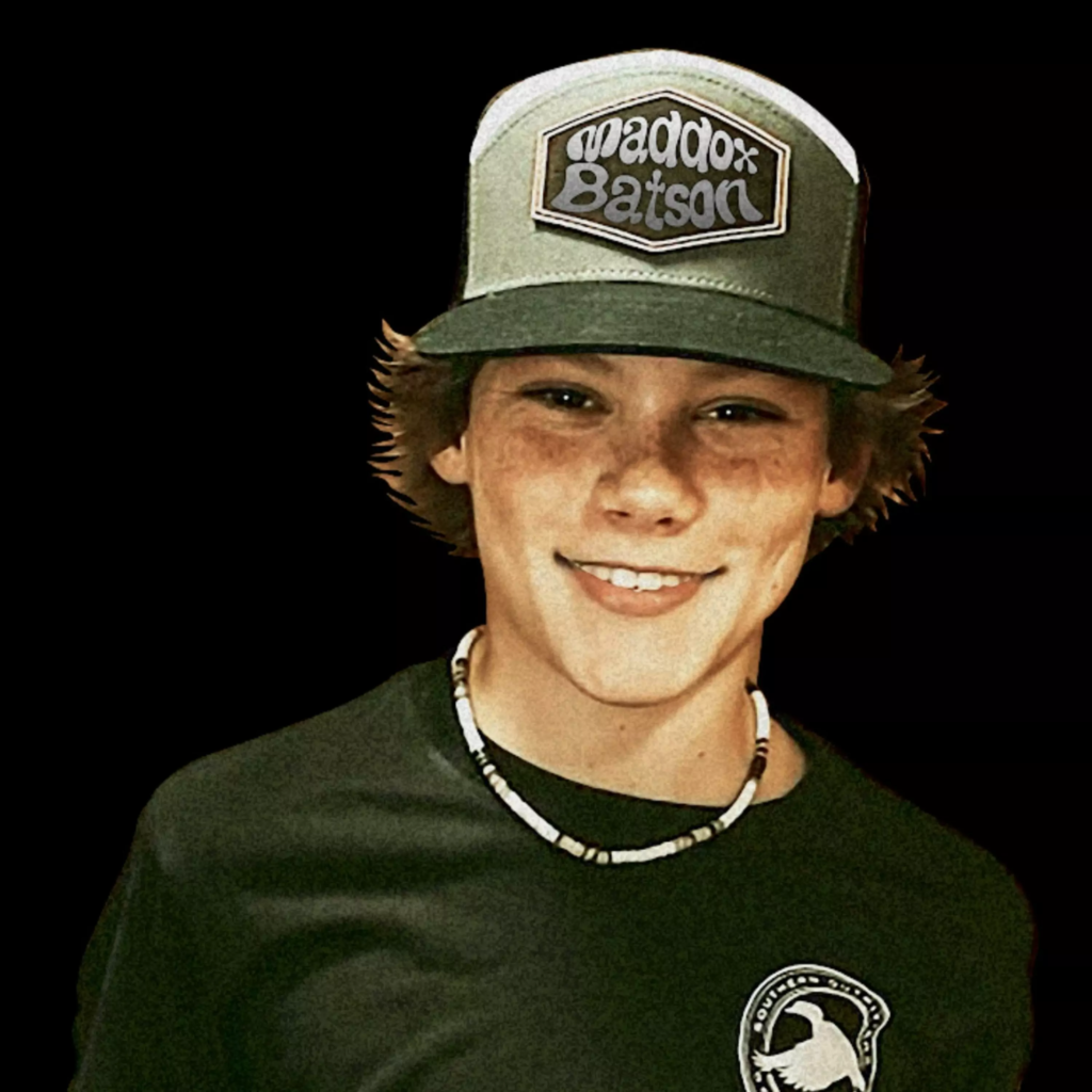 Maddox Batson age 15 performing live on stage with guitar