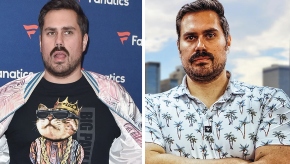 Dan Katz wife Stephanie Maloney Katz smiling at an event